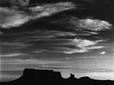 Mesa Silhouette at Sunset Photographic Print by Brett Weston