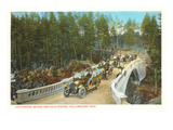 Chittenden Bridge, Yellowstone Park, Montana Prints