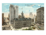Fort Street, Detroit, Michigan Print