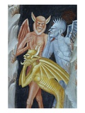 Detail of Demons from Militant Church and Triumphant Church Giclee-trykk av Andrea di Buonaiuto