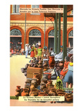 Pottery Market, Puebla, Mexico Poster