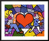 Cœur de gamins Affiches par Romero Britto