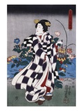 Japanese Print of a Woman Possibly by Yoshitoshi Giclee Print by Stefano Bianchetti