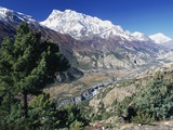 Gangapurna and Marsyangdi Valley Photographic Print