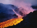 Lava Flowing from Mount Etna Photographic Print by Roger Ressmeyer