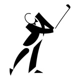 Golf Player in Tuxedo Giclee Print