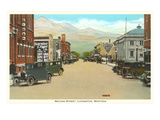 Second Street, Livingston, Montana Prints
