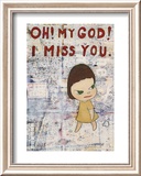 Oh! My God! I Miss You! c.2001 Poster von Yoshitomo Nara