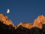 Moon over Streaked Wall Formation Photographic Print by Bob Krist