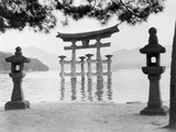 Torii Gate in Water Fotografie-Druck