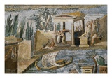 Detail of Palestrina Mosaic Giclee Print by S. Vannini