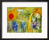 Amoureux de Vence Poster par Marc Chagall