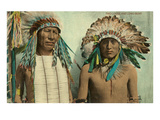 Plains Indian Chiefs, Two Lodge, Long Bear Prints