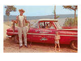 Spring Creek Resort in Ozarks, Man with Fish Posters