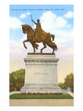 Statue of St. Louis, Forest Park, St. Louis, Missouri Poster