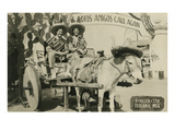 Tourists on Tijuana Burro Cart, Mexico Plakat Tourists on Tijuana Burro Cart, Mexico Plakat