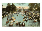 Band Concert, Belle Isle, Detroit, Michigan Poster