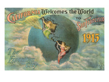 "Kalifornien begrüsst die Welt...", San Francisco, Kalifornien Poster