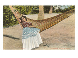 Woman in Hammock, Tehuantepec, Mexico Posters
