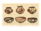Six Laguna Pueblo Pots Láminas Six Laguna Pueblo Pots Láminas