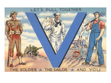 Let's Pull Together Pósters Let's Pull Together Pósters