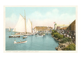 Boats off Coronado, San Diego, California Print