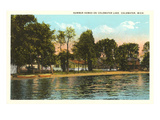 Summer Holes, Coldwater Lake, Michigan Pósters