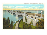 Belle Isle Bridge, Detroit, Michigan Posters