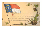 North Carolina Flag and Poem Prints