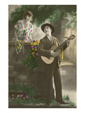 Man Serenading with Guitar Prints