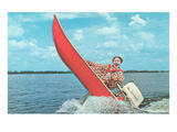 Clown Wind Surfing with Outboard Prints