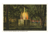 Electric Fountain, Kalamazoo, Michigan Posters