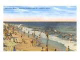 Beach, Benton Harbor, Michigan Posters
