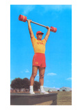 Marine Training with Dumbbells Posters