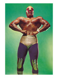 Mexican Wrestler Body Builder Print