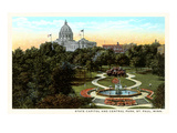 State Capitol and Park, St. Paul, Minnesota Posters