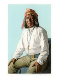 Montaña Blanca, explorador del gobierno apache Lámina Montaña Blanca, explorador del gobierno apache Lámina