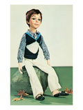 Boy Doll in Sweater Vest Prints