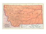 Map of Montana Prints