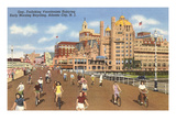 Bikes on Boardwalk, Atlantic City, New Jersey Posters