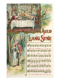 Auld Lang Syne Sheet Music Póster Auld Lang Syne Sheet Music Póster
