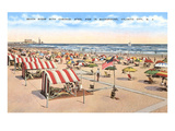 Beach Scene, Atlantic City, New Jersey Posters