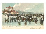 Skating Lake, Belle Isle, Detroit, Michigan Print