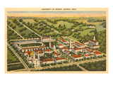 University of Detroit, Michigan Print