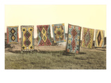 Navajo Blankets on Display Prints