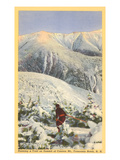 Skiing, Mt. Cannon, Franconia Notch, New Hampshire Foto