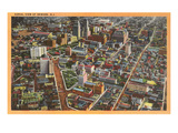 Aerial View of Newark, New Jersey Print