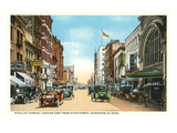 Nicollet Avenue, Minneapolis, Minnesota Posters