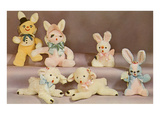 Stuffed Rabbit and Lamb Toys Poster