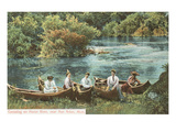 Canoing on Huron River, Ann Arbor, Michigan Photo